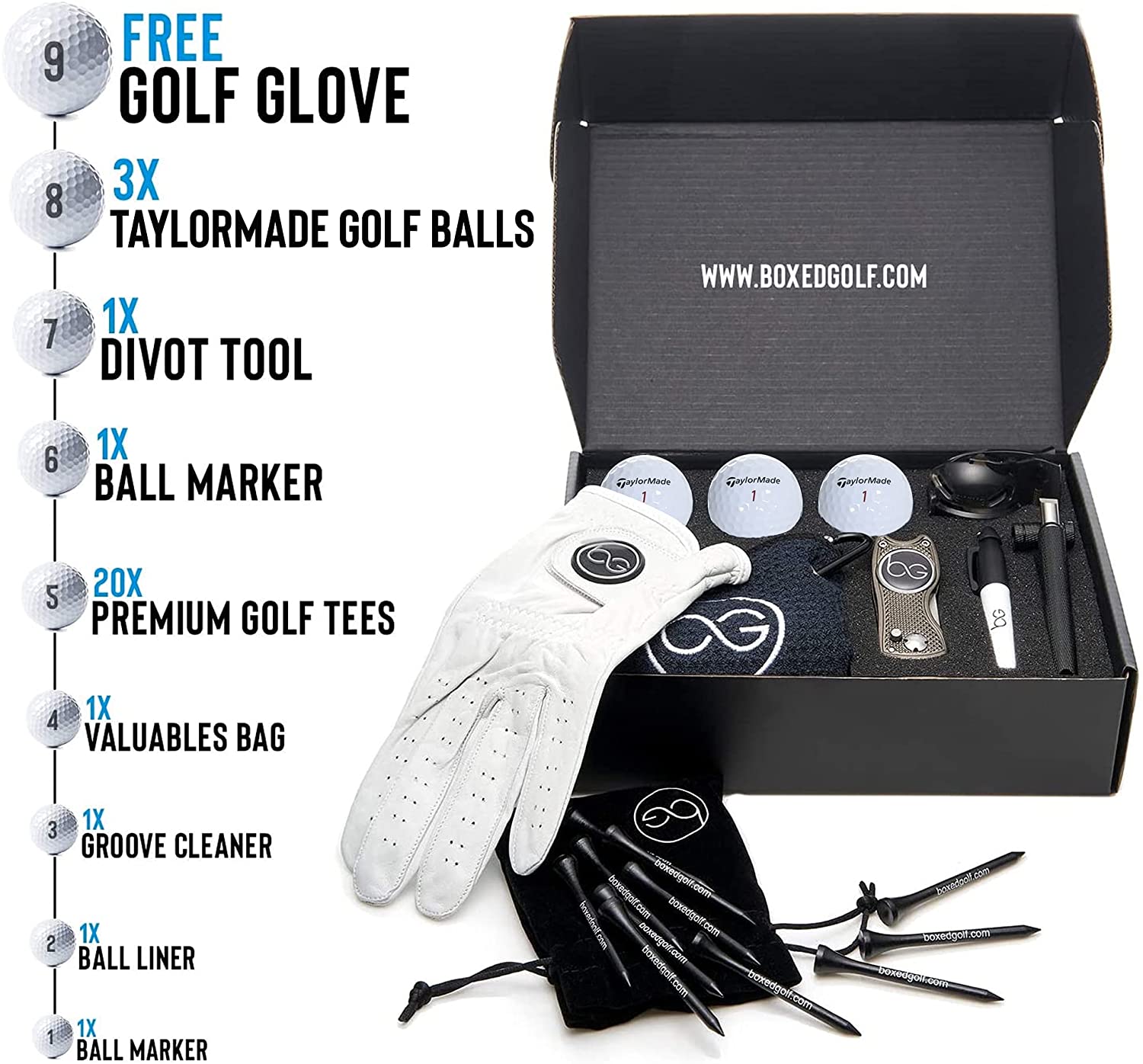 Luxury Golf Gift Box Set with Golf Accessory (GS-84) - China Delicate Golf  Gift Set and Golf Ball Leather Box price